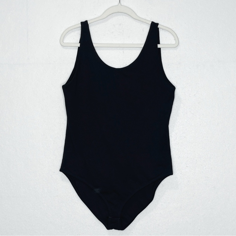 XL Pact Black Organic Black Bodysuit Women’s